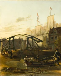 View of a Harbour in Schiedam